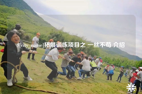 安顺拓展训练项目之 一丝不苟 介绍
